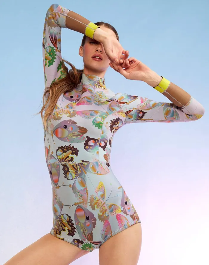 Women Cynthia Rowley Swim Sunrise Paisley Wetsuit Blumb