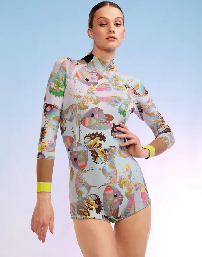 Women Cynthia Rowley Swim Sunrise Paisley Wetsuit Blumb Women Cynthia Rowley Swim Sunrise Paisley Wetsuit Blumb