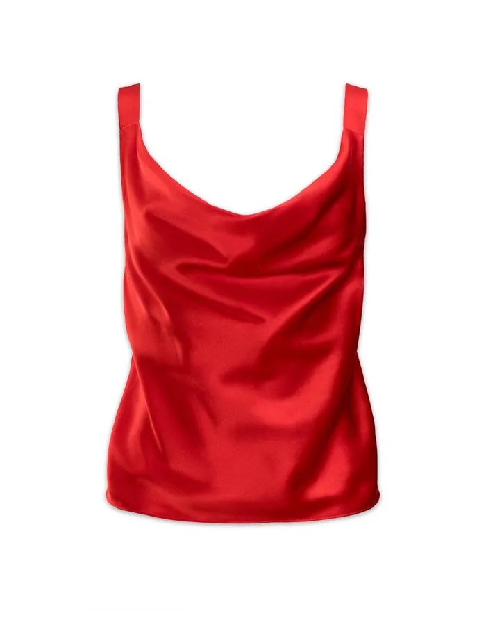 Women Cynthia Rowley Tops Lya Silk Blouse Red Women Cynthia Rowley Tops Lya Silk Blouse Red