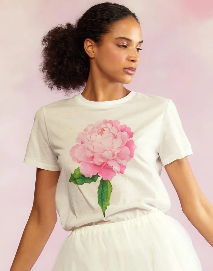 Women Cynthia Rowley Tops Printed TShirt Wtpnk Women Cynthia Rowley Tops Printed TShirt Wtpnk
