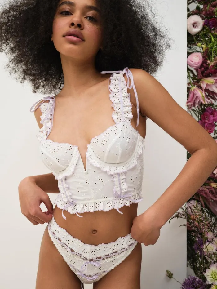 Women Daisy Eyelet Panty Lavender For Love and Lemons Lingerie Women Daisy Eyelet Panty Lavender For Love and Lemons Lingerie