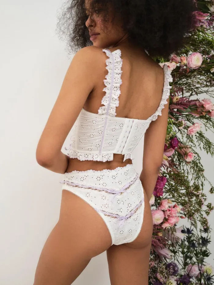 Women Daisy Eyelet Panty Lavender For Love and Lemons Lingerie Women Daisy Eyelet Panty Lavender For Love and Lemons Lingerie