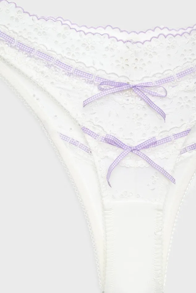 Women Daisy Eyelet Panty Lavender For Love and Lemons Lingerie Women Daisy Eyelet Panty Lavender For Love and Lemons Lingerie