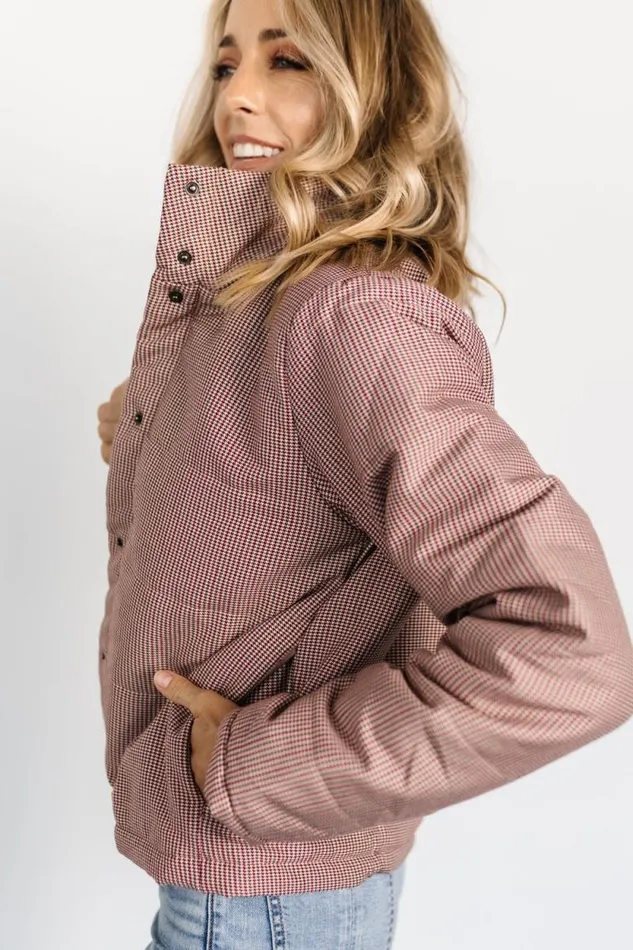 Women Dallin Puffer Jacket Berry Olive Baltic Born Outerwear Women Dallin Puffer Jacket Berry Olive Baltic Born Outerwear