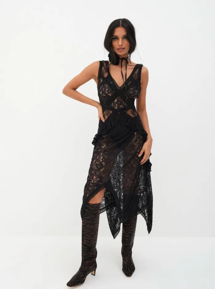 Women Danielle Maxi Dress Black For Love and Lemons Dresses Women Danielle Maxi Dress Black For Love and Lemons Dresses