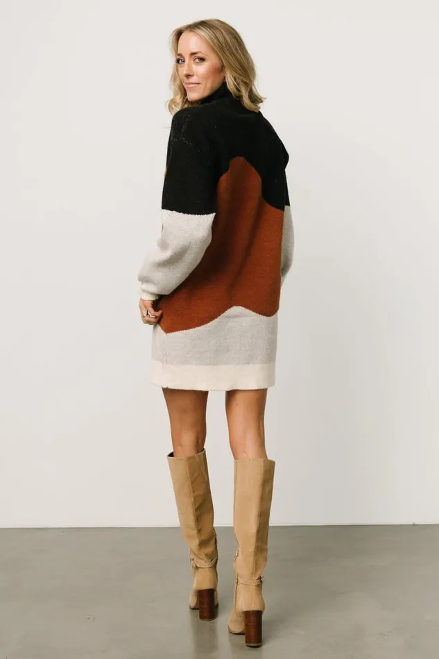 Women Dasha Sweater Dress Black Multi Baltic Born Short Dresses Women Dasha Sweater Dress Black Multi Baltic Born Short Dresses