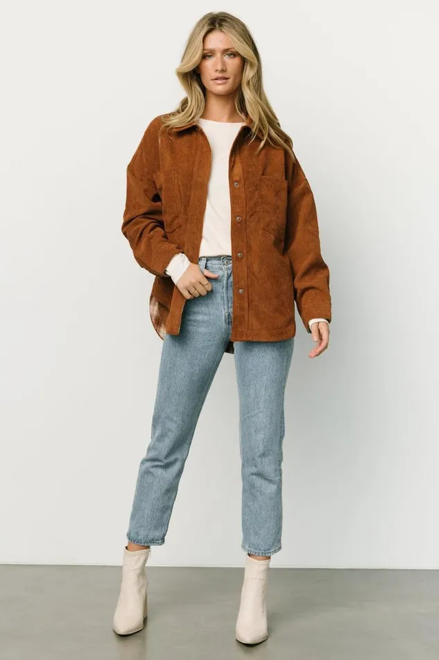 Women Davis Corduroy Shacket Spice Baltic Born Outerwear Women Davis Corduroy Shacket Spice Baltic Born Outerwear