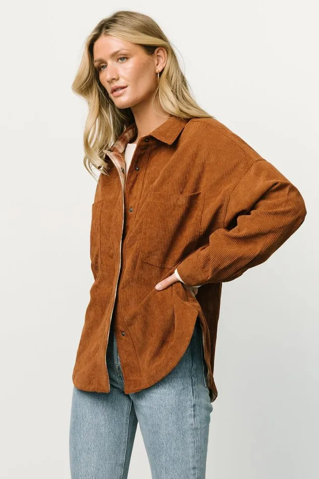 Women Davis Corduroy Shacket Spice Baltic Born Outerwear Women Davis Corduroy Shacket Spice Baltic Born Outerwear
