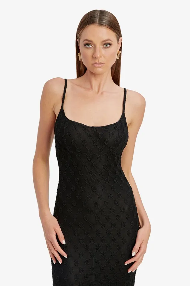 Women Day To Night Dresses Bardot Adoni Mesh Midi Dress In Black Black Women Day To Night Dresses Bardot Adoni Mesh Midi Dress In Black Black