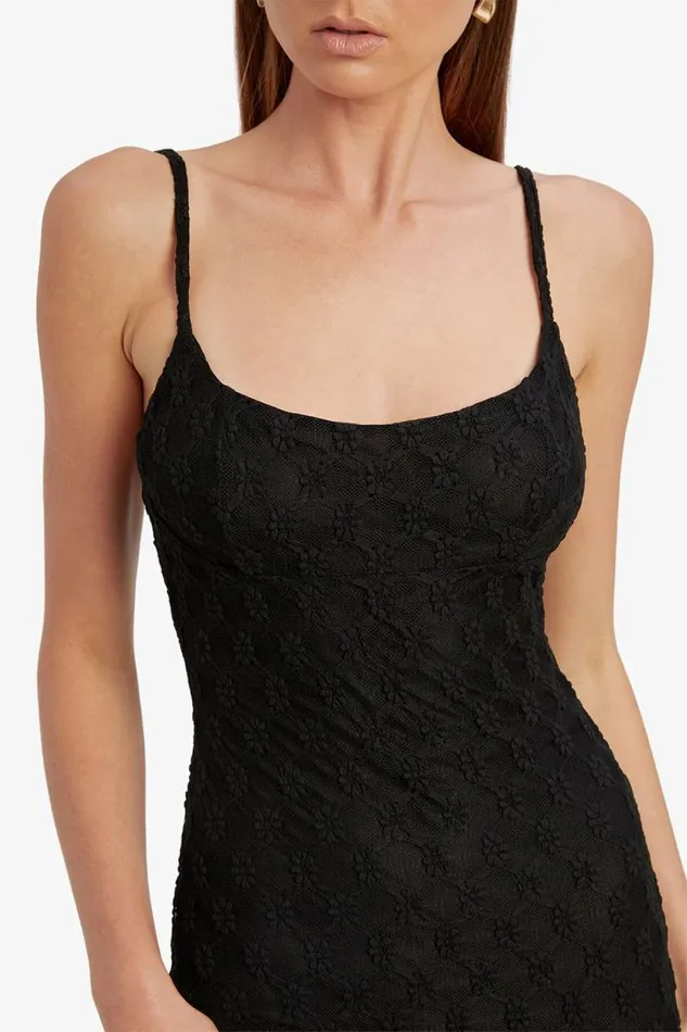 Women Day To Night Dresses Bardot Adoni Mesh Midi Dress In Black Black Women Day To Night Dresses Bardot Adoni Mesh Midi Dress In Black Black