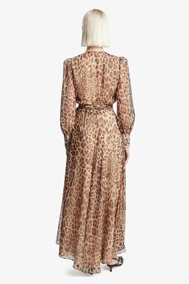 Women Day To Night Dresses Bardot Lucianna Maxi Wrap Dress In Brown Leopard Brown Leopard Women Day To Night Dresses Bardot Lucianna Maxi Wrap Dress In Brown Leopard Brown Leopard