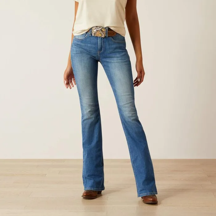 Women Denim Ariat High Rise Cassandra Boot Cut Jeans Anaheim