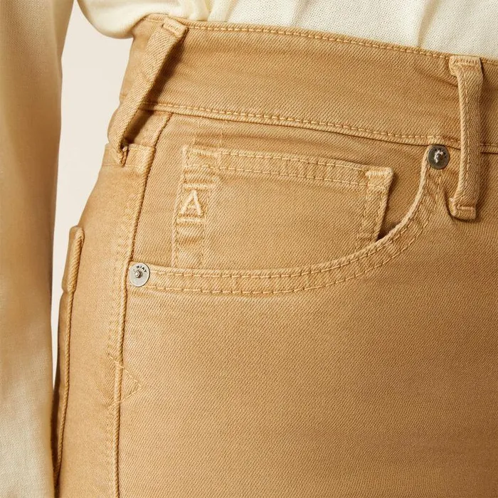 Women Denim Ariat Ultra High Rise Countryside Wide Leg Crop Jeans French Khaki Women Denim Ariat Ultra High Rise Countryside Wide Leg Crop Jeans French Khaki