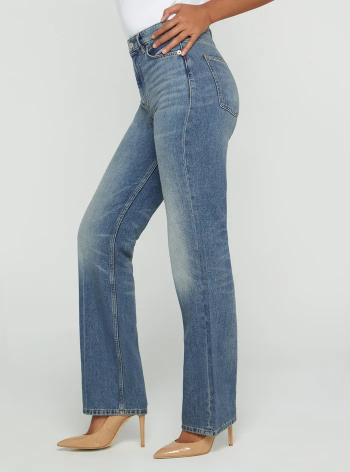 Women Denim GUESS Eco Highrise 80s Straight Leg Denim Jeans In Confidence Wash Women Denim GUESS Eco Highrise 80s Straight Leg Denim Jeans In Confidence Wash