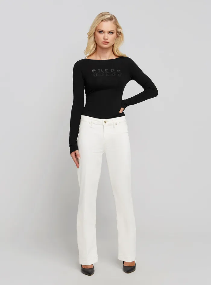 Women Denim GUESS Midrise Sexy Straight Marina Denim Jeans In Passionates Clean Wash Women Denim GUESS Midrise Sexy Straight Marina Denim Jeans In Passionates Clean Wash