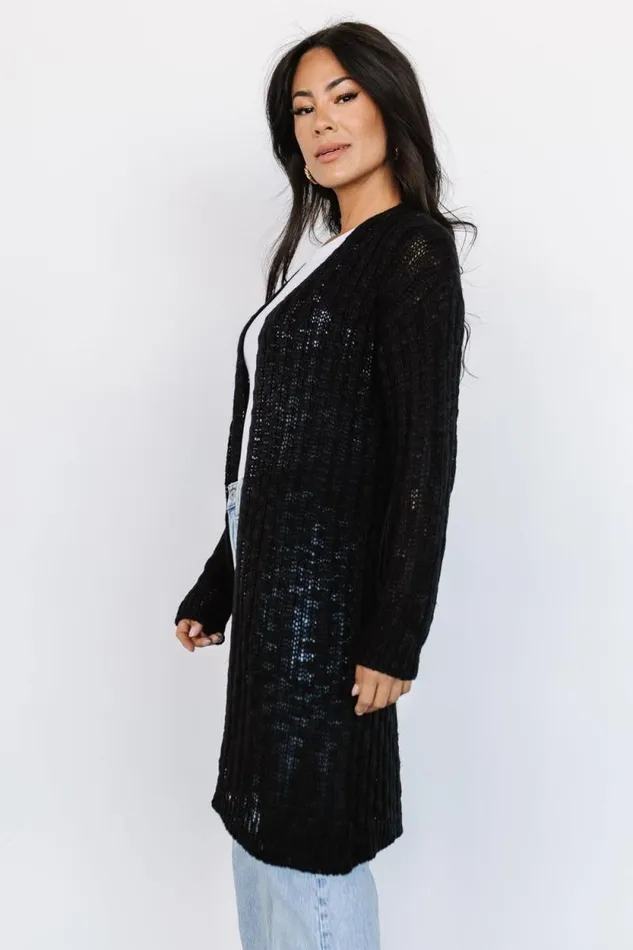 Women Devman Knit Cardigan Black Baltic Born Cardigans