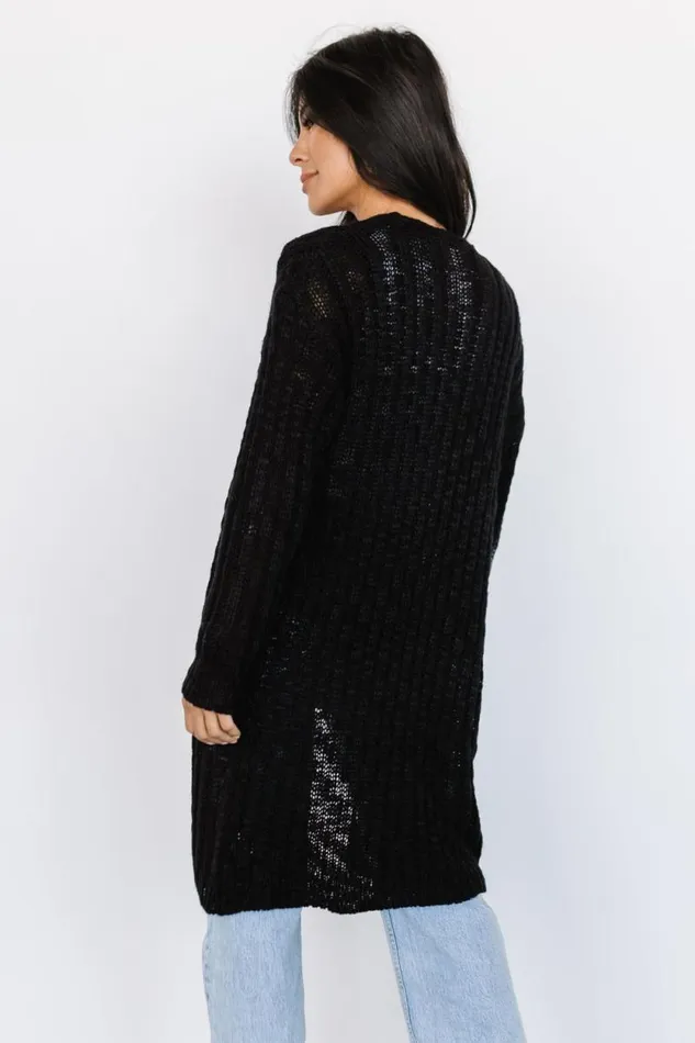 Women Devman Knit Cardigan Black Baltic Born Cardigans