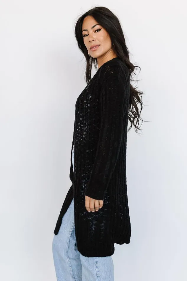 Women Devman Knit Cardigan Black Baltic Born Cardigans