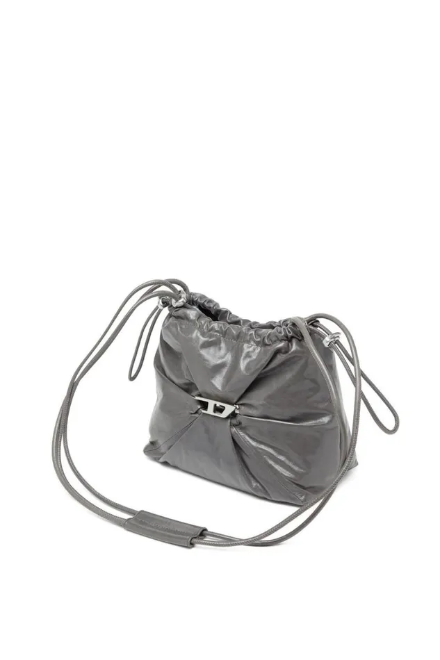 Women Diesel Crossbody Bags SCRUNCHD BUCKET Grey