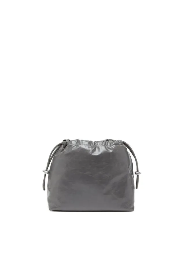 Women Diesel Crossbody Bags SCRUNCHD BUCKET Grey Women Diesel Crossbody Bags SCRUNCHD BUCKET Grey