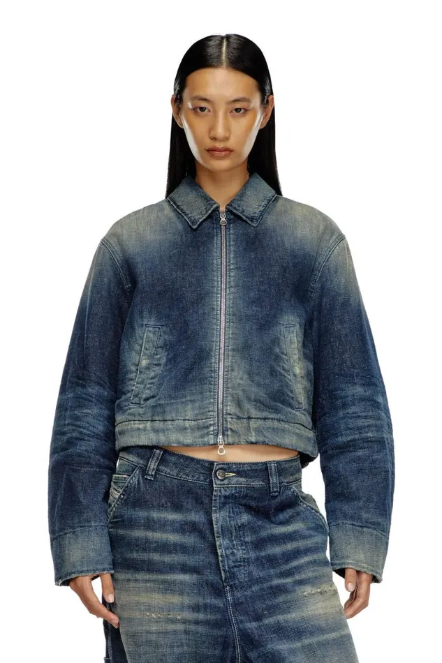 Women Diesel Jackets DENOVA Dark Blue Women Diesel Jackets DENOVA Dark Blue