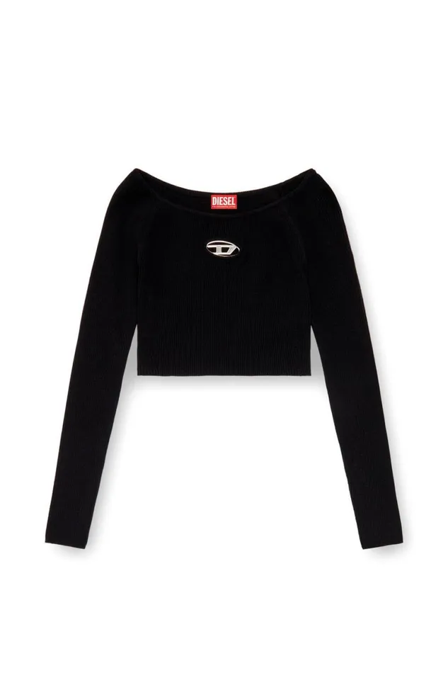 Women Diesel Knitwear MVERALS Greyblack Women Diesel Knitwear MVERALS Greyblack