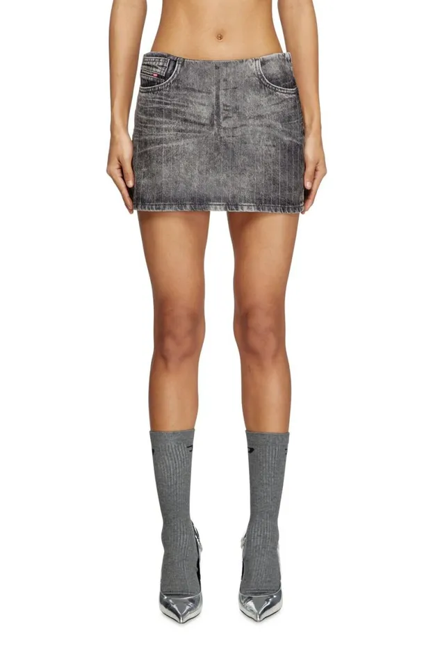 Women Diesel Skirts DEPRAMINIS3 Grey Women Diesel Skirts DEPRAMINIS3 Grey
