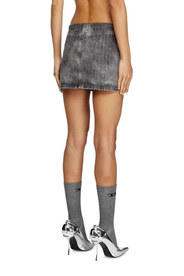 Women Diesel Skirts DEPRAMINIS3 Grey Women Diesel Skirts DEPRAMINIS3 Grey