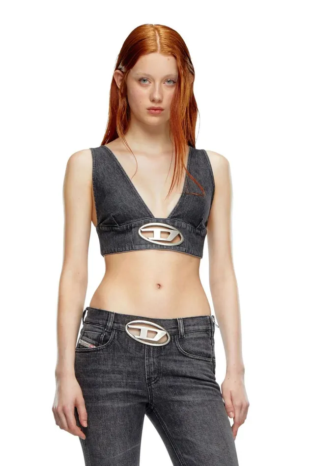 Women Diesel TShirts and Tops DEELLYS Black Women Diesel TShirts and Tops DEELLYS Black