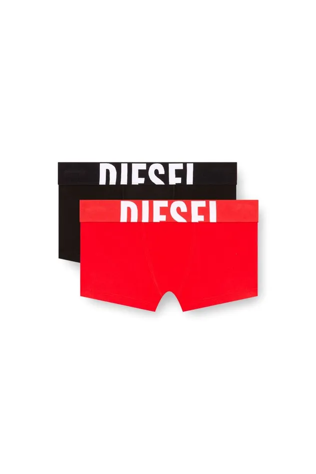 Women Diesel Underwear and Socks UFPNSPORTBOYSHORTXLTWOPACK Blackred