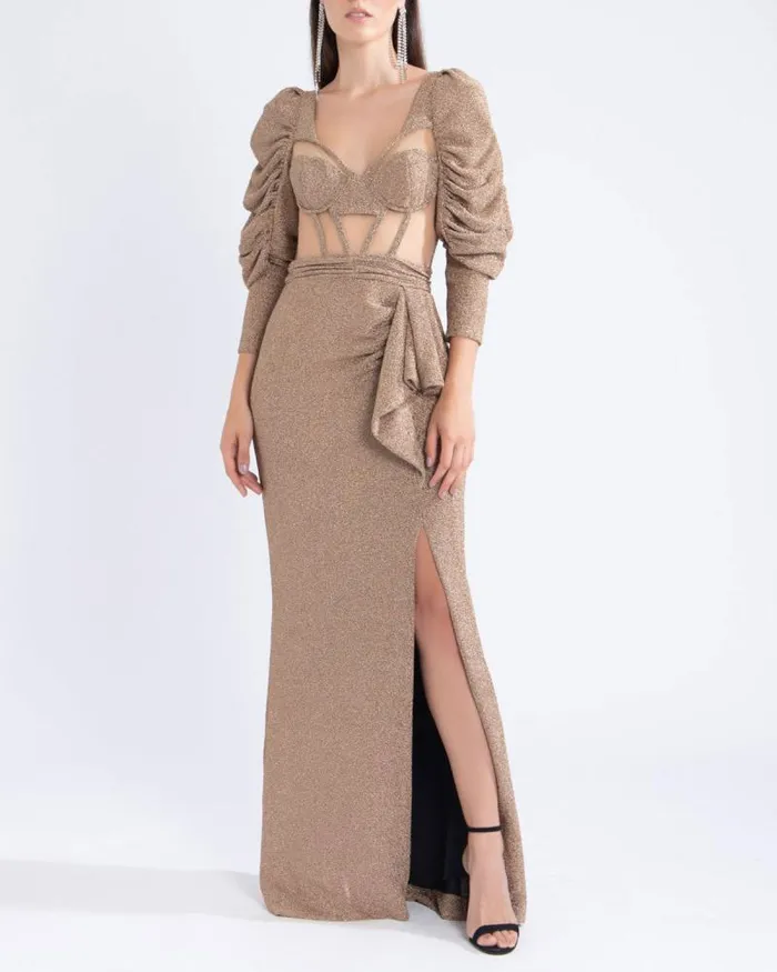 Women Dresses and Jumpsuits PatBO LUREX BUSTIER MAXI DRESS FINAL SALE Gold Women Dresses and Jumpsuits PatBO LUREX BUSTIER MAXI DRESS FINAL SALE Gold