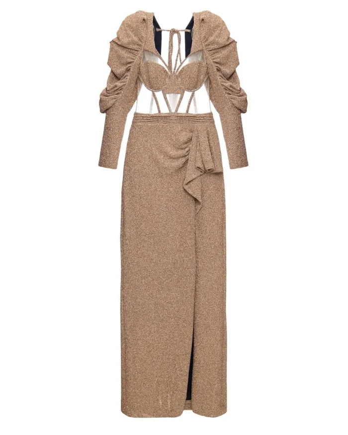 Women Dresses and Jumpsuits PatBO LUREX BUSTIER MAXI DRESS FINAL SALE Gold Women Dresses and Jumpsuits PatBO LUREX BUSTIER MAXI DRESS FINAL SALE Gold