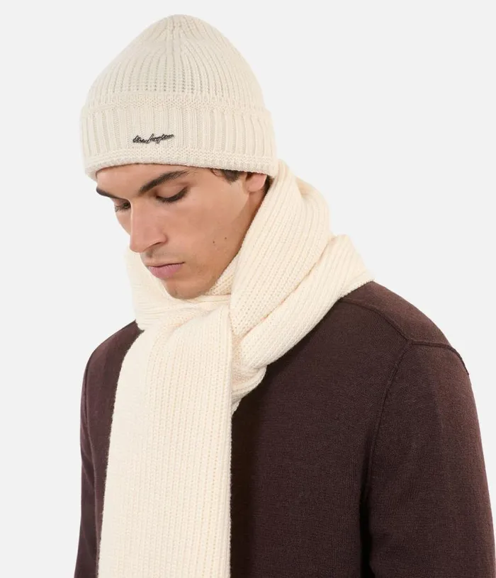 Women Ecru Wool Beanie THE KOOPLES Hats and Scarves