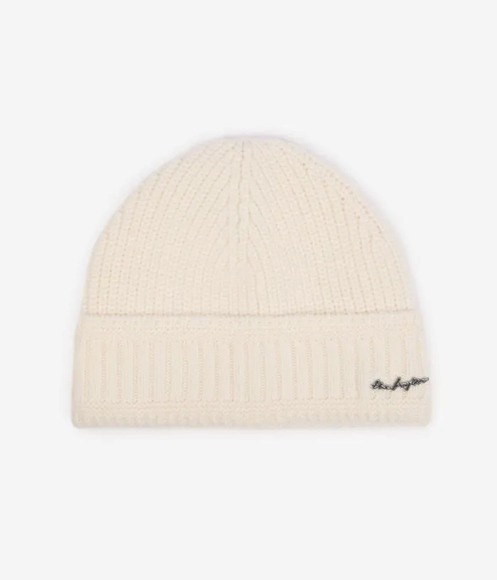 Women Ecru Wool Beanie THE KOOPLES Hats and Scarves