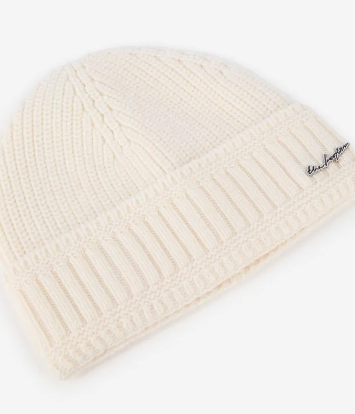 Women Ecru Wool Beanie THE KOOPLES Hats and Scarves