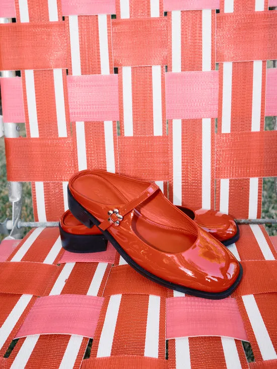 Women Ella Mary Jane Mule Cherry Patent Shoes Lisa Says Gah