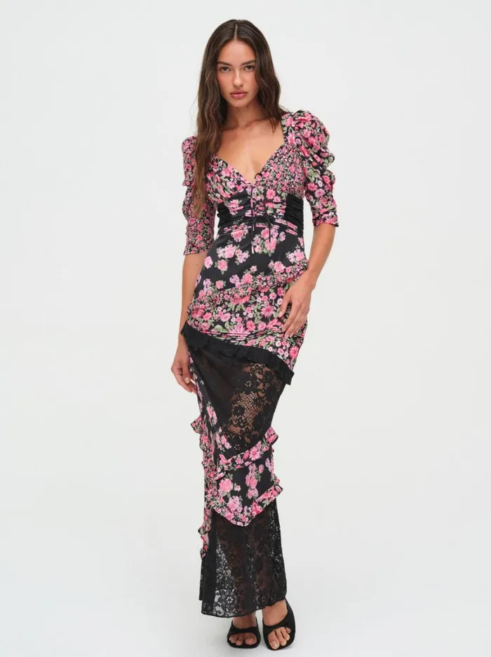 Women Emalyn Maxi Dress Black For Love and Lemons Dresses