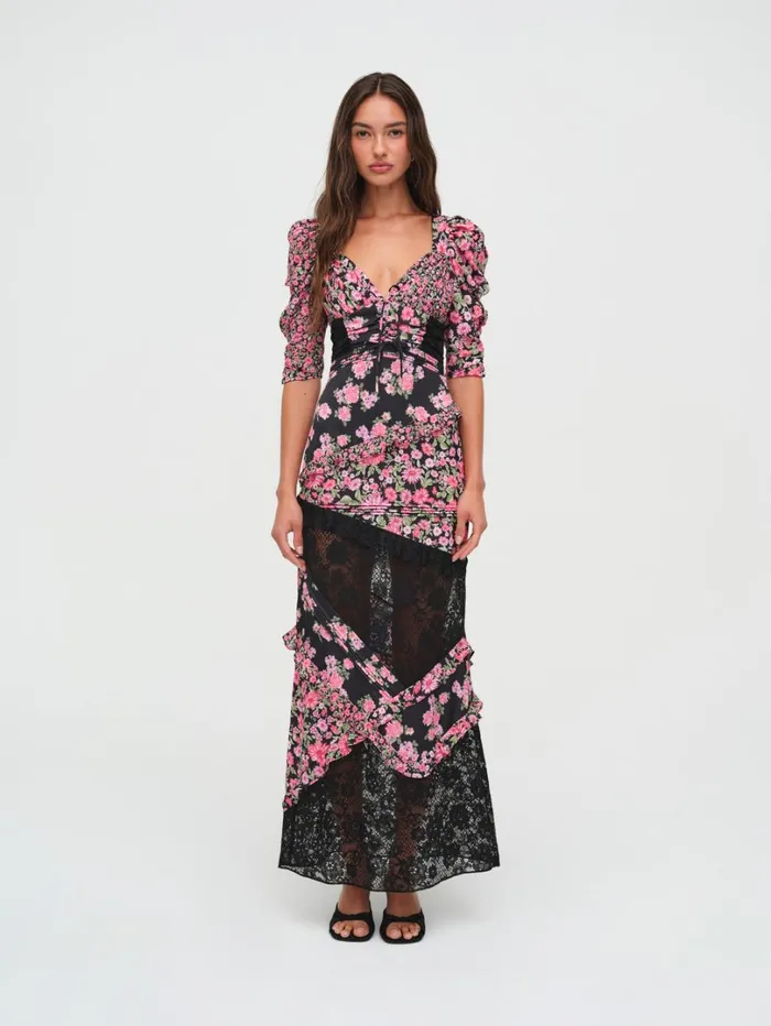 Women Emalyn Maxi Dress Black For Love and Lemons Dresses Women Emalyn Maxi Dress Black For Love and Lemons Dresses