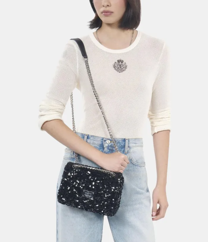 Women Emily Soft Bag With Black Sequins THE KOOPLES Bags