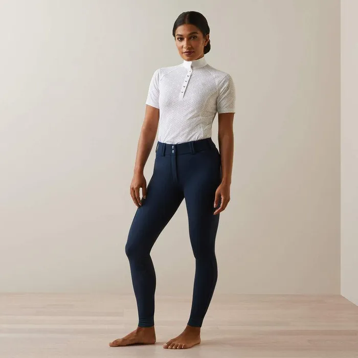 Women English Riding Ariat Tri Factor Grip Knee Patch Breech Deep Petroleum Women English Riding Ariat Tri Factor Grip Knee Patch Breech Deep Petroleum