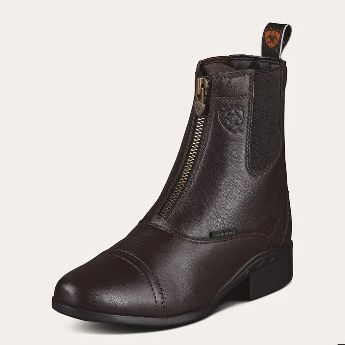 Women English Riding Boots Ariat Heritage Breeze Zip Paddock Boot Chocolate