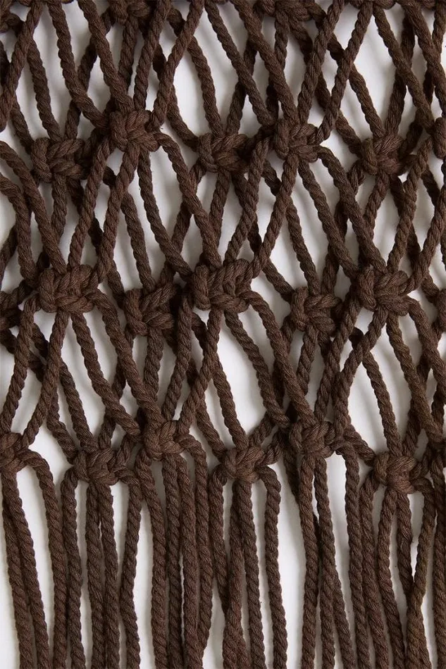 Women Faithfull The Brand Accessories Sintra Macrame Dress Chocolate