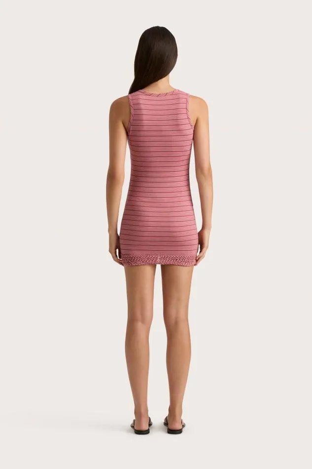 Women Faithfull The Brand Mini Dresses Maceio Mini Dress Vermillion Stripe
