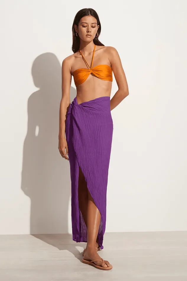Women Faithfull The Brand Skirts and Shorts Lulu Maxi Skirt Violet 8211 Final Sale