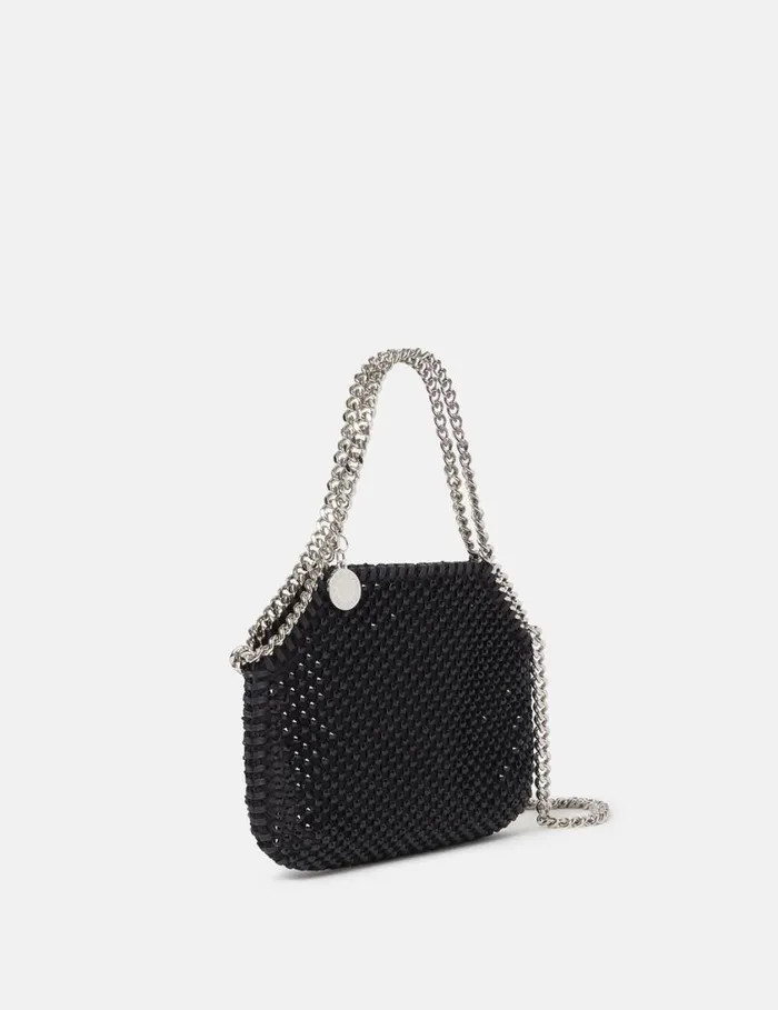 Women Falabella Crystal Mesh Mini Tote Bag Black Stella McCartney Mini Bags And Clutches Women Falabella Crystal Mesh Mini Tote Bag Black Stella McCartney Mini Bags And Clutches