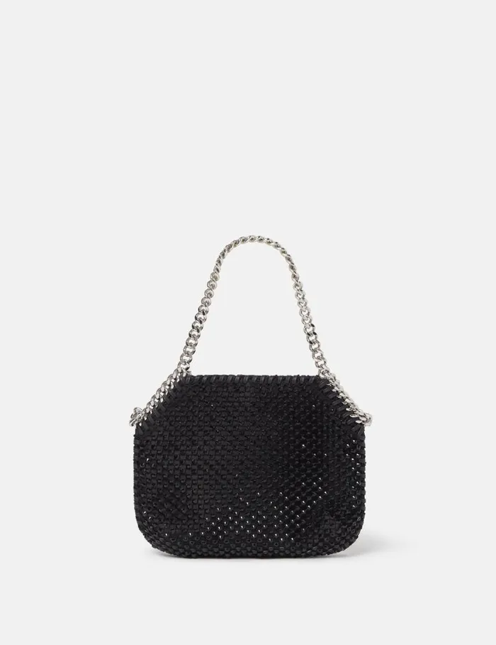 Women Falabella Crystal Mesh Mini Tote Bag Black Stella McCartney Mini Bags And Clutches Women Falabella Crystal Mesh Mini Tote Bag Black Stella McCartney Mini Bags And Clutches