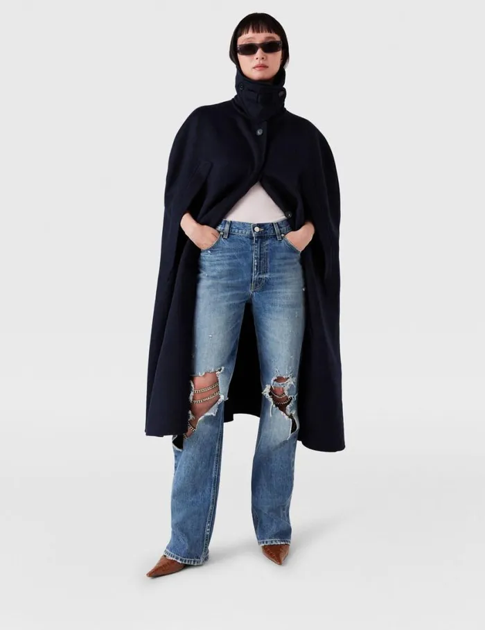 Women Falabella Knees Bootcut Jeans Blue Stella McCartney Pants And Shorts Women Falabella Knees Bootcut Jeans Blue Stella McCartney Pants And Shorts