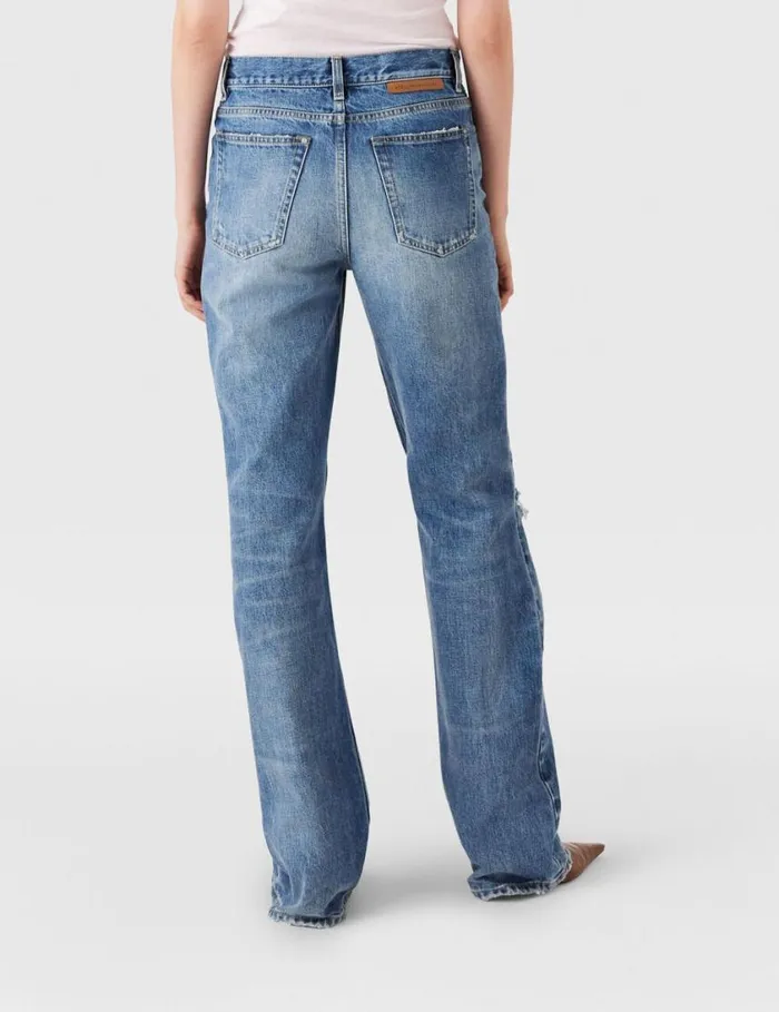 Women Falabella Knees Bootcut Jeans Blue Stella McCartney Pants And Shorts Women Falabella Knees Bootcut Jeans Blue Stella McCartney Pants And Shorts