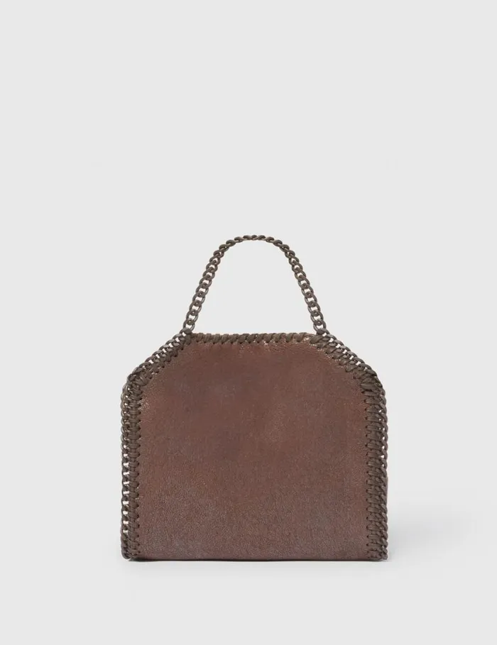 Women Falabella Tiny Enamel Tote Bag Mahogany Stella McCartney TopHandle Bags Women Falabella Tiny Enamel Tote Bag Mahogany Stella McCartney TopHandle Bags