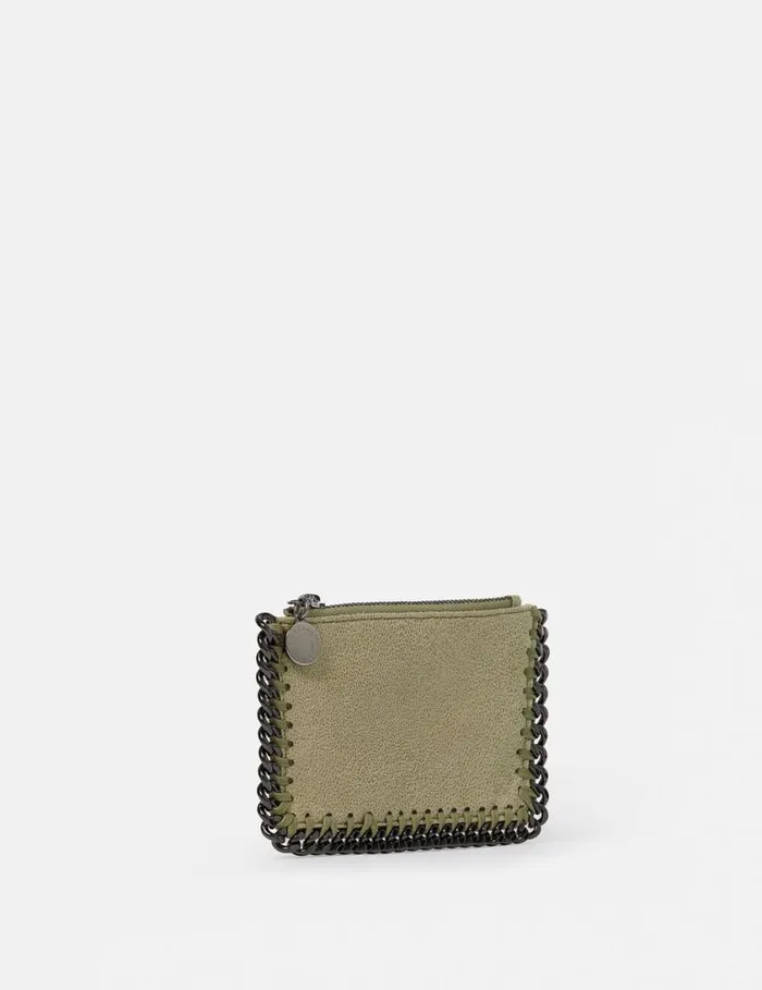 Women Falabella Zipper Cardholder Clotted Cream Stella McCartney Iconic Falabella Women Falabella Zipper Cardholder Clotted Cream Stella McCartney Iconic Falabella